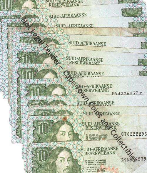 SA R10 x17 notes (13 Stals & 4 De Kock) - as per scan