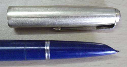 Vintage Parker 51 Fountain pen - Teal green with 12ct rolled gold cap