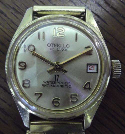 OTHELLO, De Luxe, Antimagnetic - Gents gold plated manual wind - Working