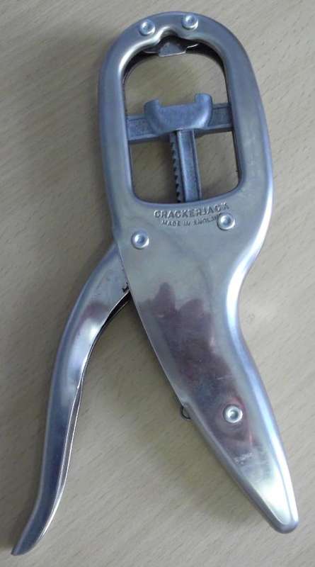 Crackerjack high quality chrome nut cracker - ratchet type, made in England