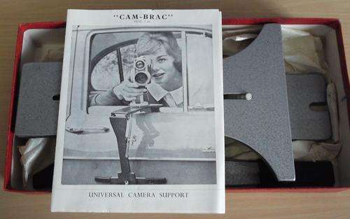 Vintage Cam-brac Universal Camera support for photo & movie camera, in box with manual
