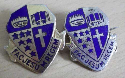 Pair of pin badges Student Christian Movement of Namibia - damage to pins