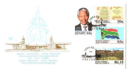1994 Inauguration FDC with Mandela stamp