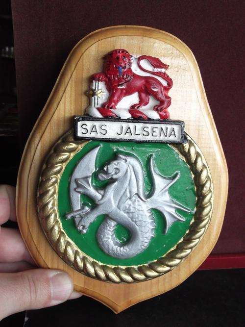 SA Navy, SAS Jalsena ships plaque, plaster of paris - as per photo