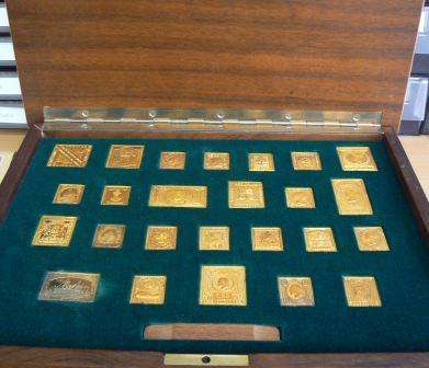 SA Heritage Collection 25 gold plated silver stamps - complete set in box - Only 5000 made