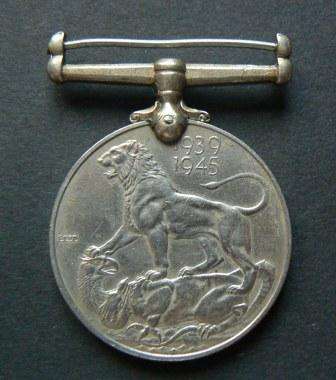 WWII war medal awarded to JS Kitching