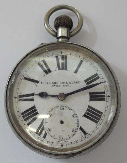 Fischer's Time Guard, Railway Regulator pocket watch - Not Working - sold as is