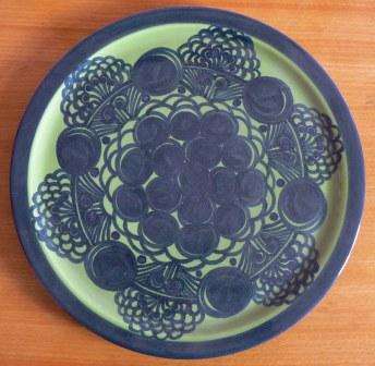 Beautfiul green Arabia Finland plate