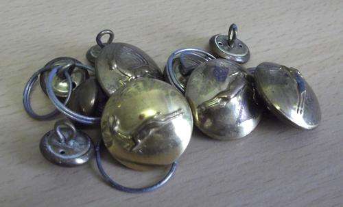 Set of 4 large & 6 small buttons - South African Army