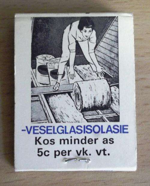 Classic vintage Aerolite matchbook - unused - 5c per square meter