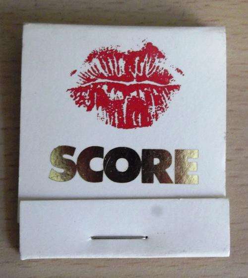 Classic, Score, adult mail order service matchbook - unused