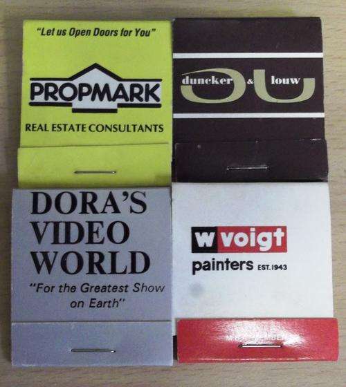 4 Vintage, Cape Business matchbooks - All unused - see details below