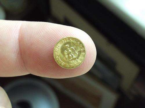 Tiny 22ct gold fantasy coin 1865 Mexico - Empire of Maximillian