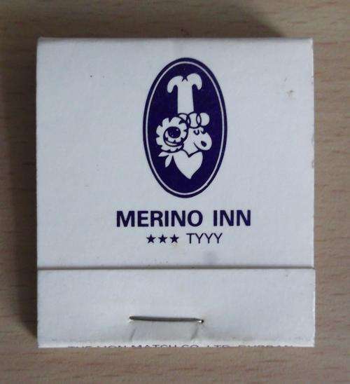 Vintage Merino Inn, Colesberg matchbook - unused