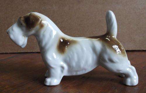 Scottish terrier porcelain figurine