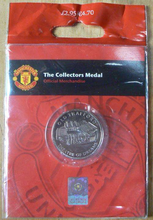 Manchester United official collector's medal - still sealed