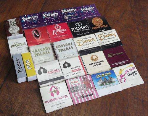 Great lot off 24 vintage matchbooks - Las Vegas Casinos & Hotels restaurants - all different