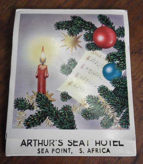 Vintage, giant matchbook - Arthur's Seat Hotel, Sea Piont - unused, made in Italy