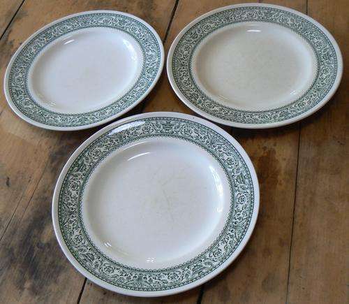 Wood & Sons Burslem England 3 dinner plates