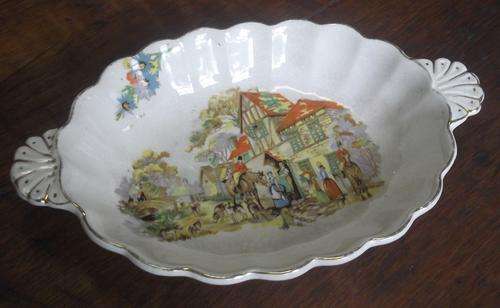 'Tally-Ho' hunting scene dish