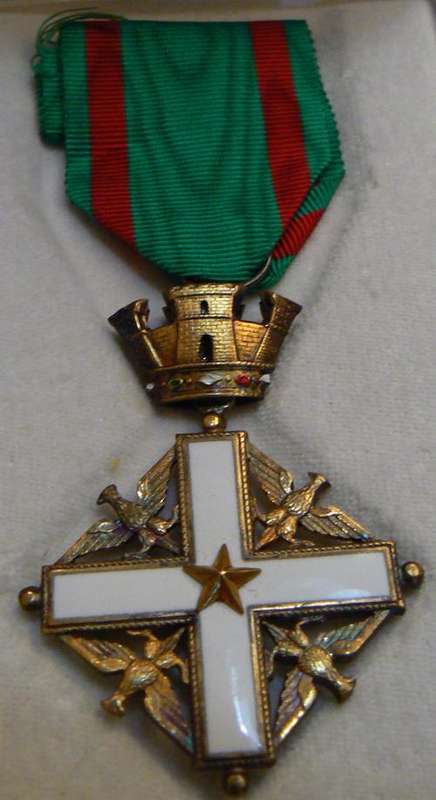 Order of Merit of the Italian Republic medal (Knight), in original box of issue