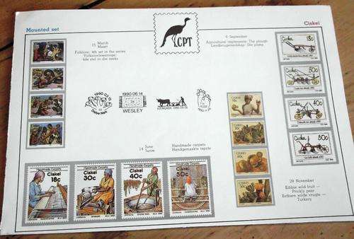 Ciskei, mounted set folder - as per photos