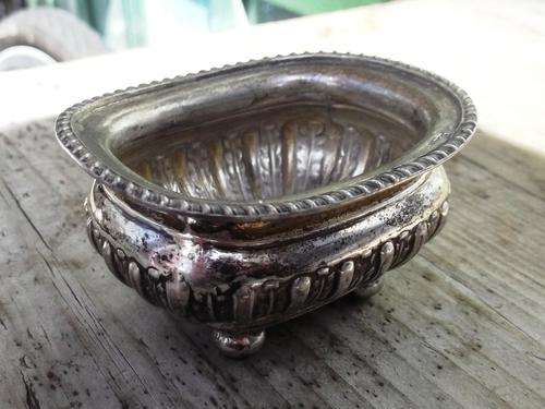 Silver mustard bowl made by James Dixon & Sons 1932