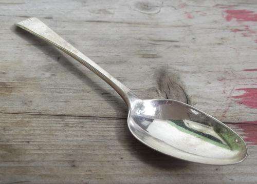 Antique silver teaspoon by George Smith & William Fearn, London 1793 - engraved