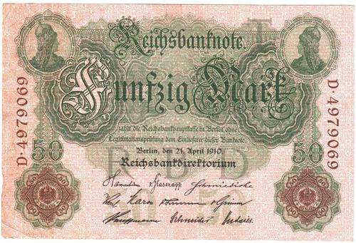 Germany 50 Mark 1910 - 103 years old