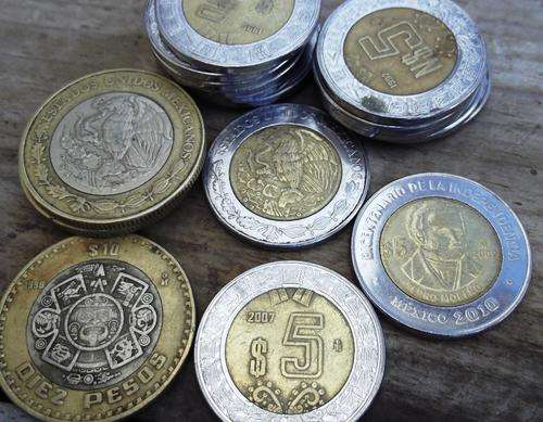 Mexico - Lot of 19 coins, 115 Pesos in currency