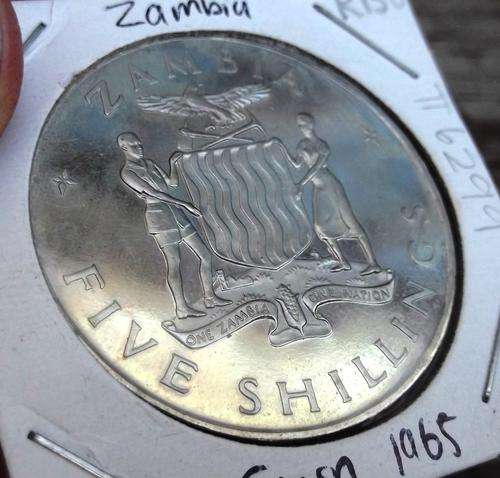 Zambia 5 Shillings(Crown) 1965 - *Proof* details