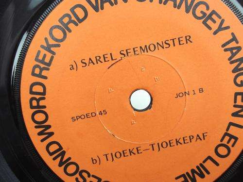 Rare 1970`s 7` single Orangey Tang & Leo Lime - 4 songs(Eng/Afr), including Sarel Seemonster