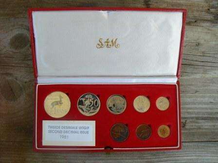 SA 1981 Long Proof Set - no gold