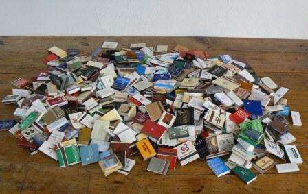 Large collection of about 570 matchbooks and boxes of International Hotels - bid per box to take all