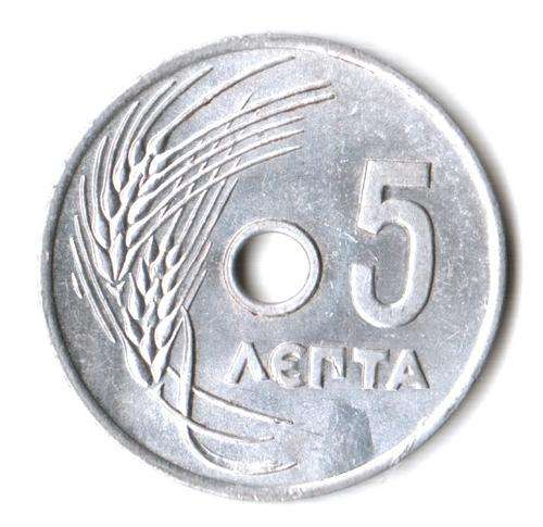 Greece 5 Lepta 1954 - close to UNC