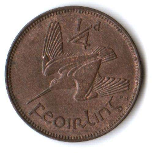 Ireland Farthing 1932 rare aUNC toned