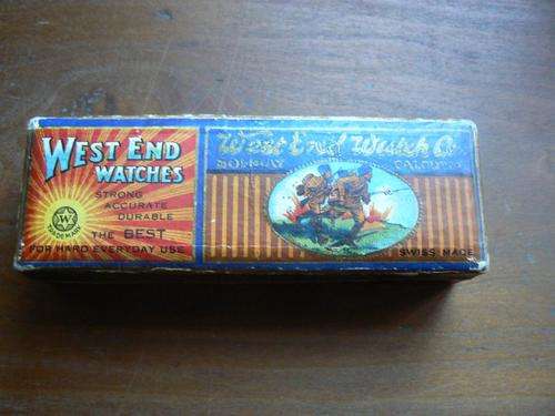 Original 1940s West End Watch Co. box - hard to find
