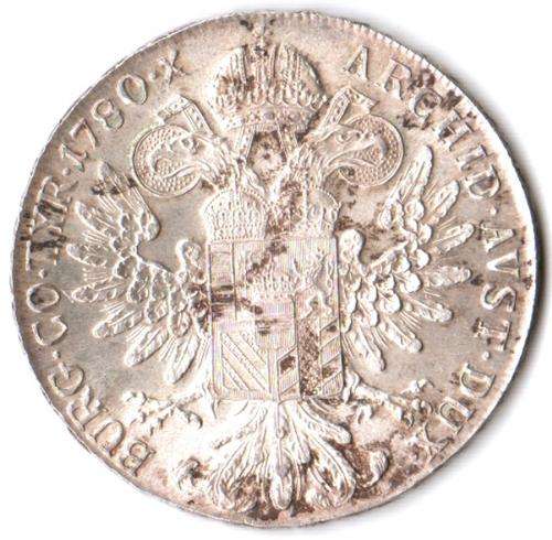 1780X Austria large silver Maria Theresa Thaler restrike, AU