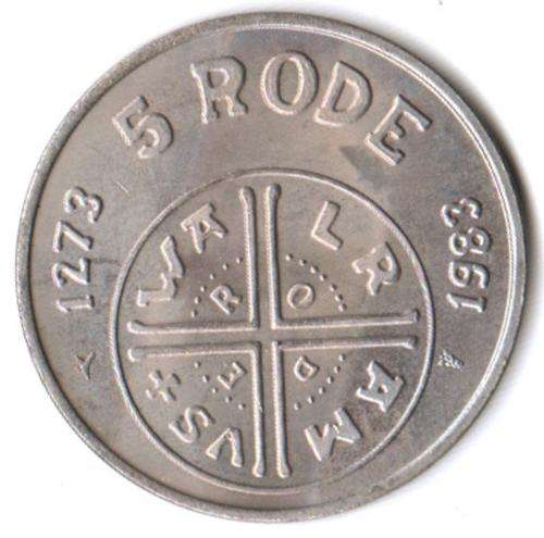 1983 Netherlands 5 Rode Kerkrade token