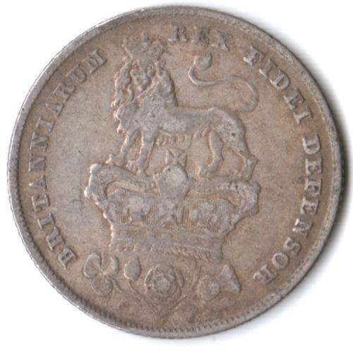 1826 Great Britain silver shilling George IV