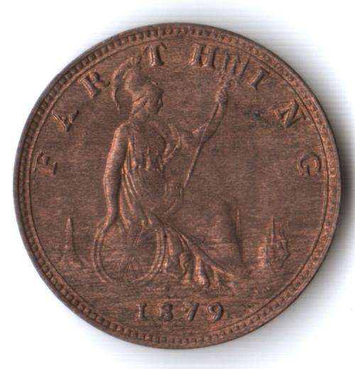 1879 Great Britain Farthing *unused*
