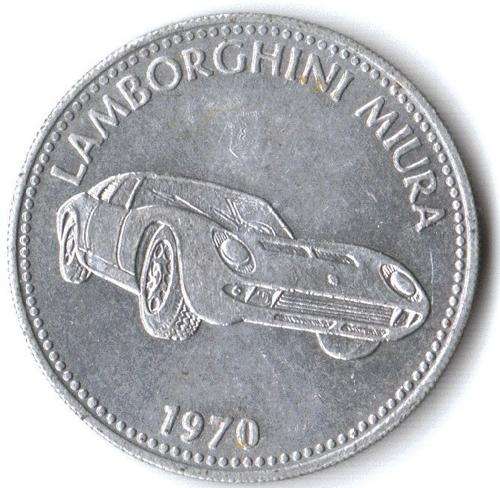 1970 Shell Lamborghini Miura aluminium token