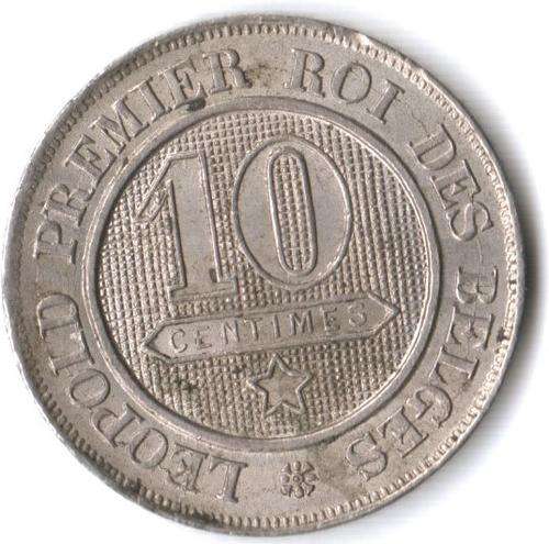 Belgium 10 Centimes 1861 great condition