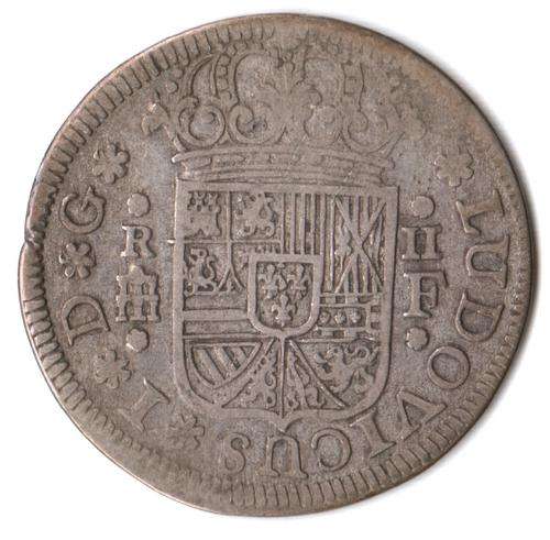 1724F Spain silver 2 Reales, Louis I