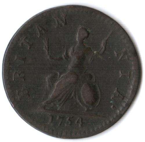 1754 Great Britain Farthing George II