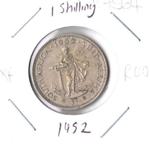 SA Union silver 1 Shilling 1952