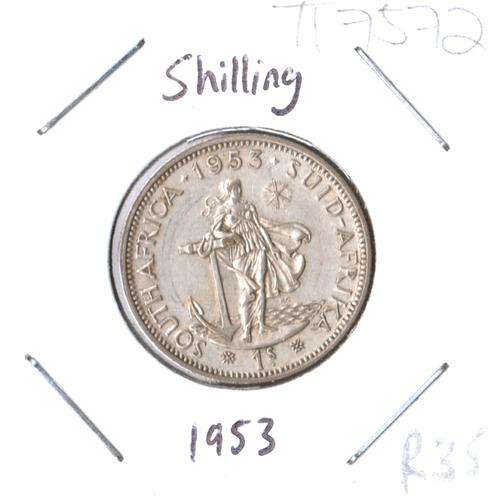 SA Union silver 1 Shilling 1953