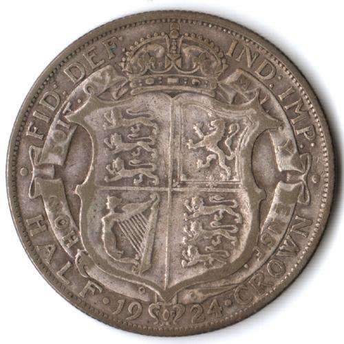 1924 Great Britain silver Half Crown
