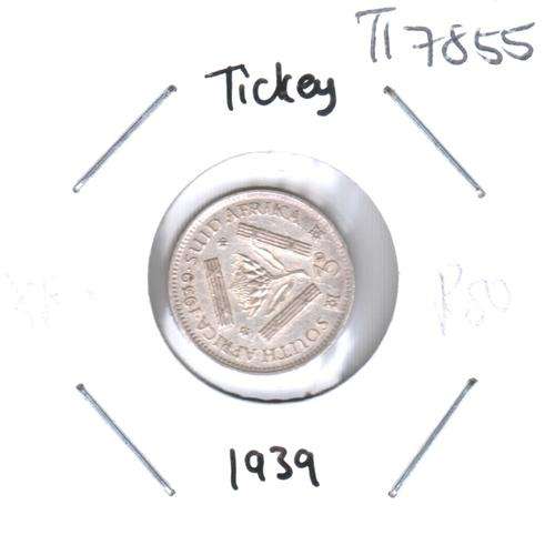1939 SA Union silver 3 pence (tickey)