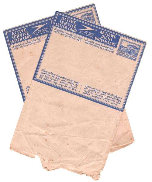 Pair of WWII Active Service Letter Cards - unused